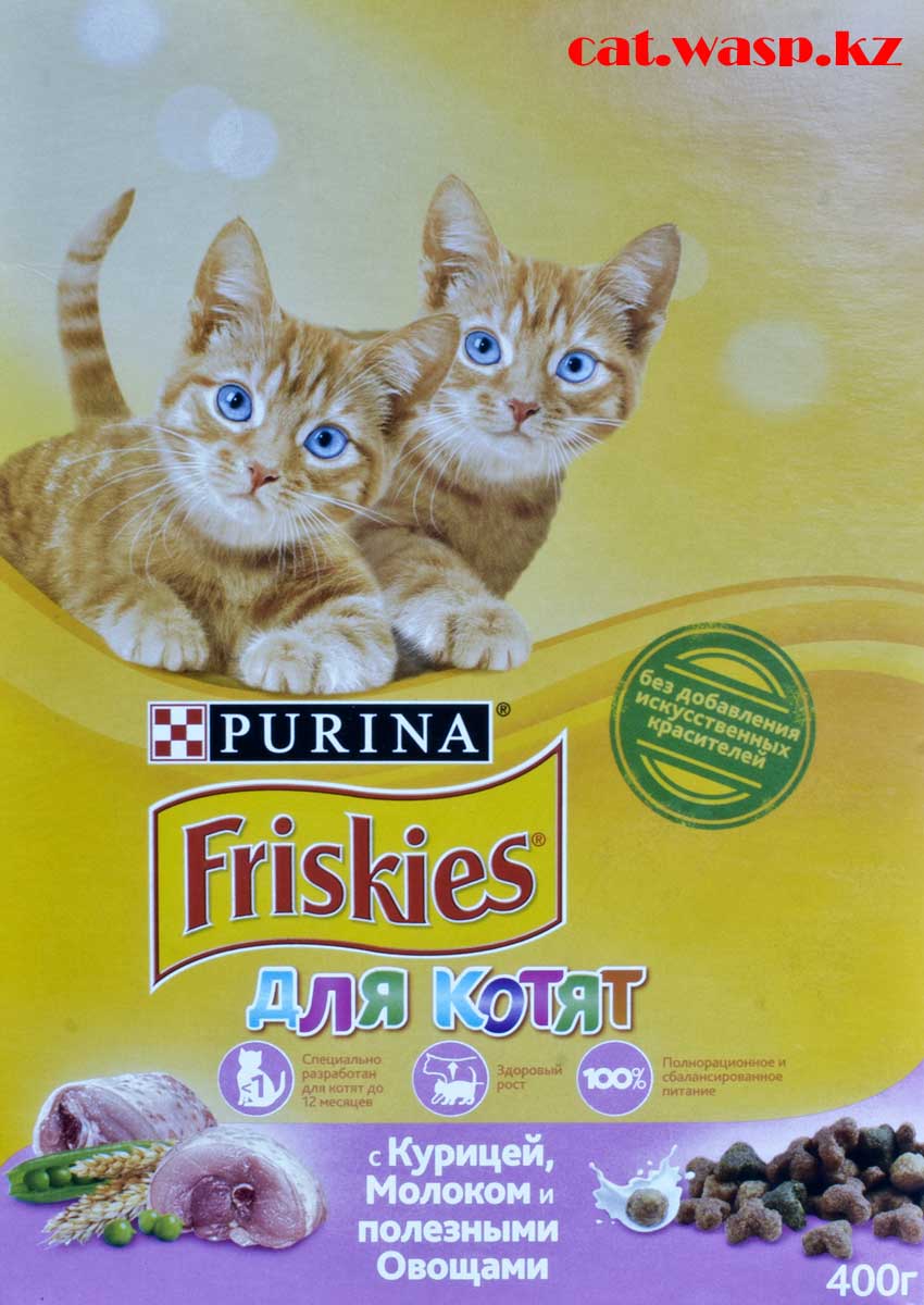 Честный отзыв на сухой корм для котят Friskies - вредно ли?